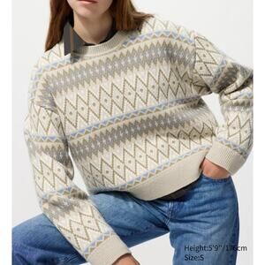 Uniqlo JW Anderson Fairisle Sweater in Beige
